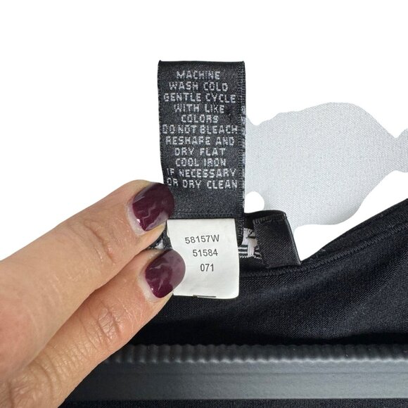 Spense Woman Black Flutter Sleeve 2X Size Dress With Lace Detail Classic Staple - Picture 4 of 5